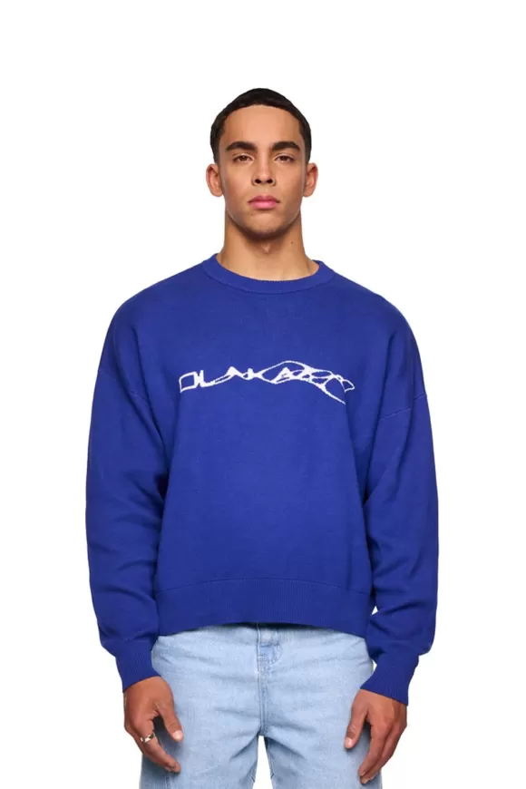 Alien Intel Knit Sweater Blue>OLAKALA New