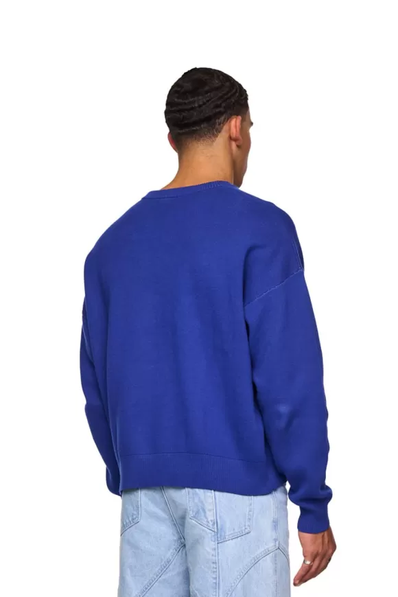 Alien Intel Knit Sweater Blue>OLAKALA New