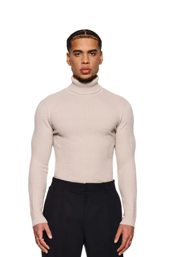Anatomy Turtleneck Beige>OLAKALA Clearance