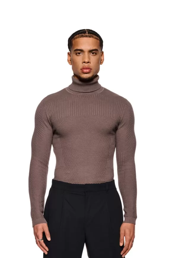 Anatomy Turtleneck Brown>OLAKALA Sale