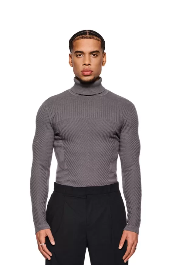 Anatomy Turtleneck Gray>OLAKALA Clearance