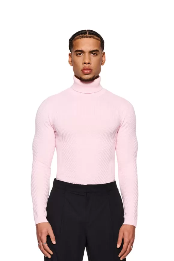 Anatomy Turtleneck Pink>OLAKALA Cheap