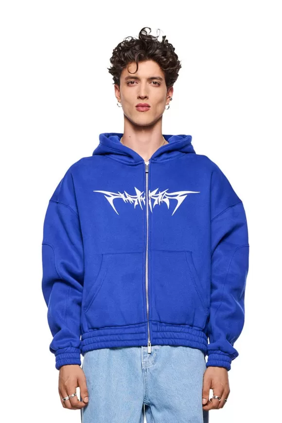 Archive Isolation Zip-Hoodie Blue>OLAKALA Flash Sale