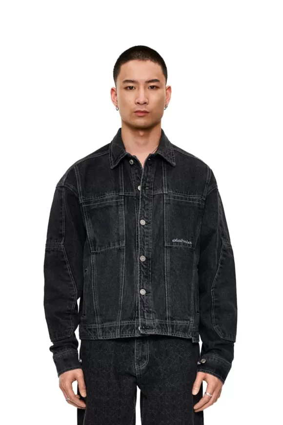 Cc Black Denim Jacket>OLAKALA Best