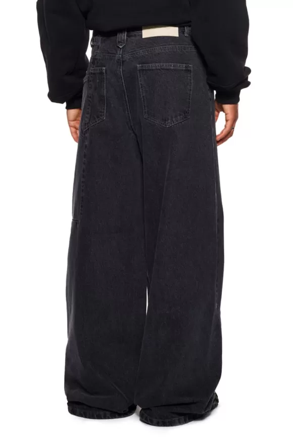 Cc Black Denim Pants Baggy>OLAKALA Clearance