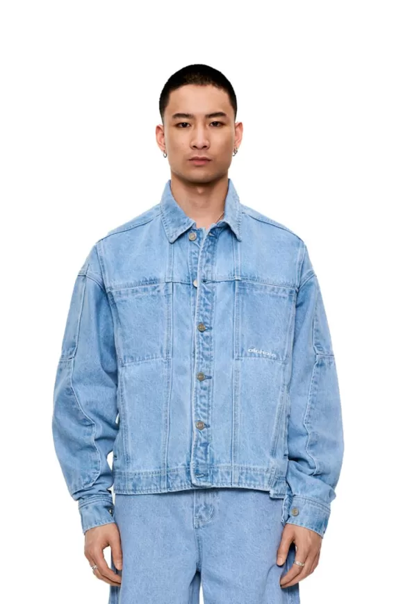 Cc Blue Denim Jacket>OLAKALA Cheap