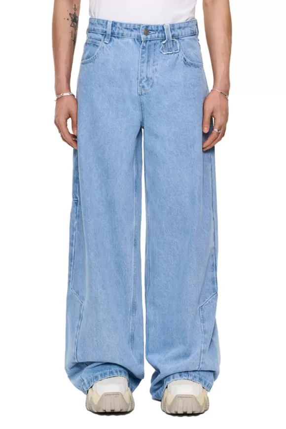 Cc Blue Denim Pants Baggy>OLAKALA Cheap