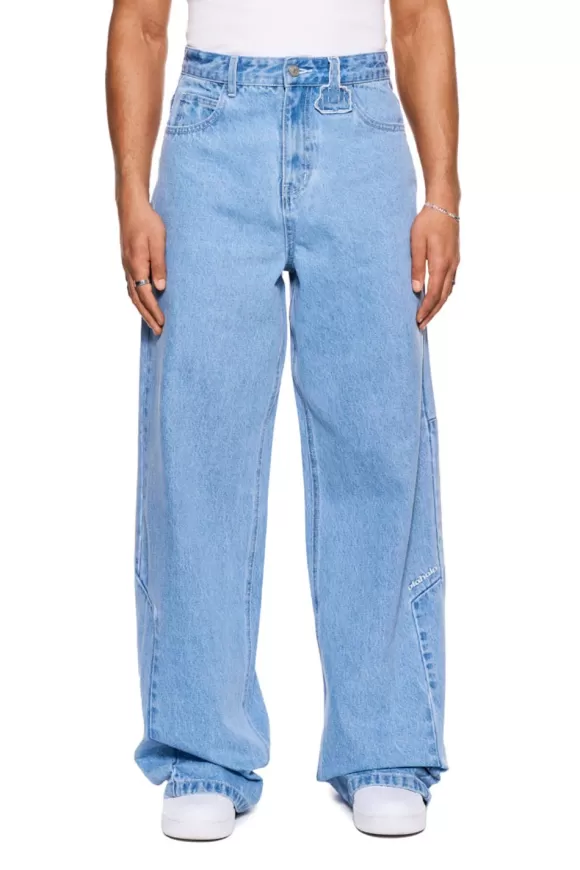 Cc Blue Loose Fit Denim Pants>OLAKALA Best