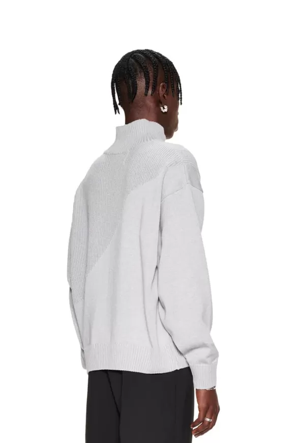 Cc Knit Halfzip Gray>OLAKALA New