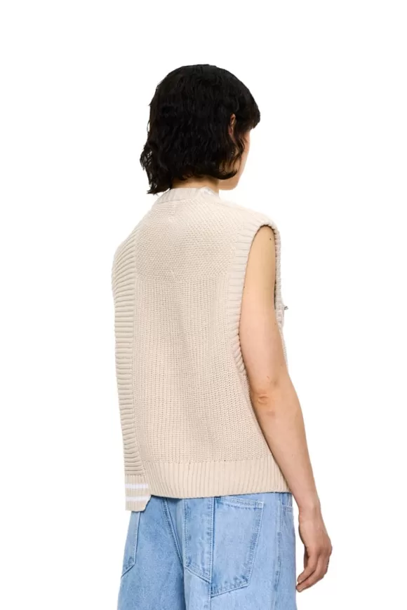 Cc Knit Vest Beige>OLAKALA Online