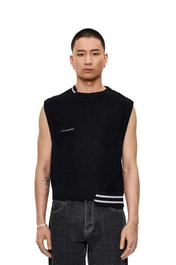 Cc Knit Vest Black>OLAKALA Cheap