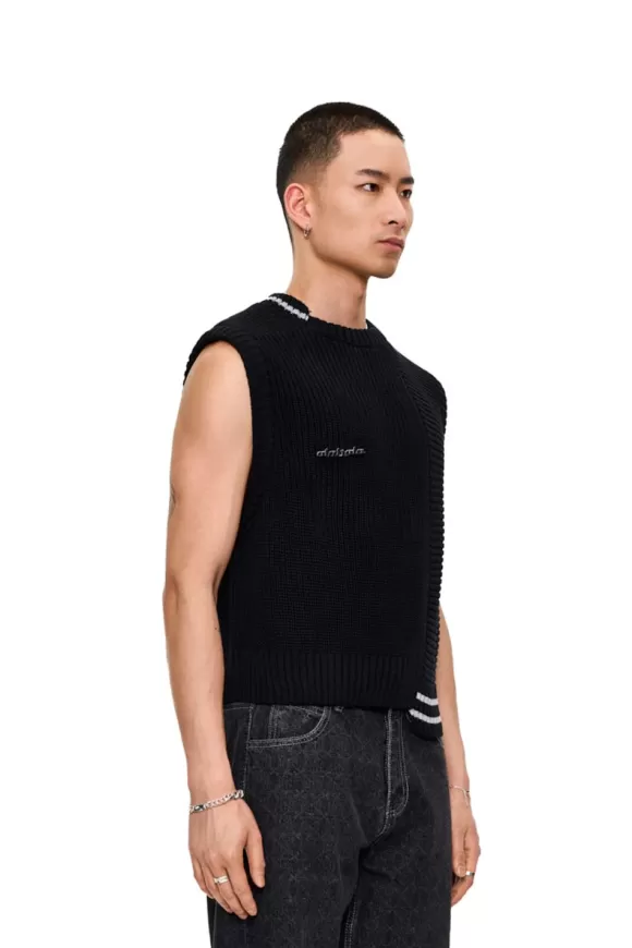 Cc Knit Vest Black>OLAKALA Cheap