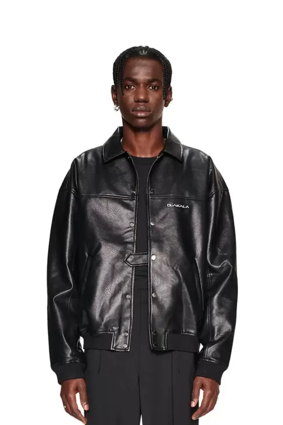 Cc Leather Jacket Black>OLAKALA Fashion