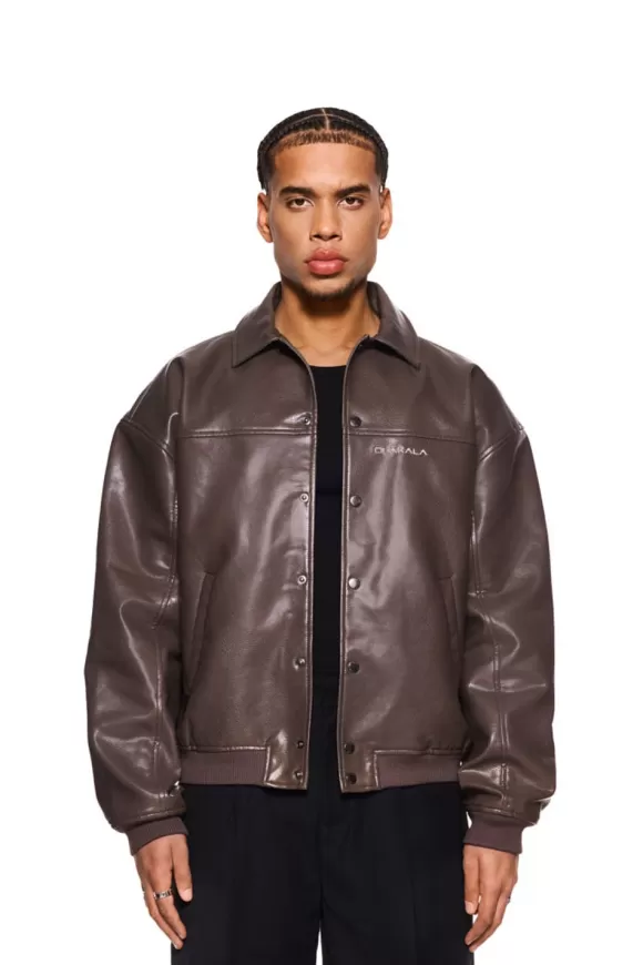 Cc Leather Jacket Brown>OLAKALA Flash Sale