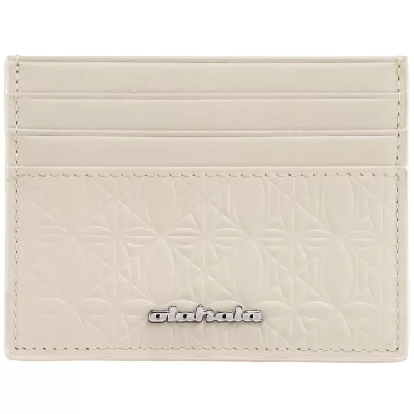 Cc Leather Monogramm Cardholder Beige>OLAKALA Discount