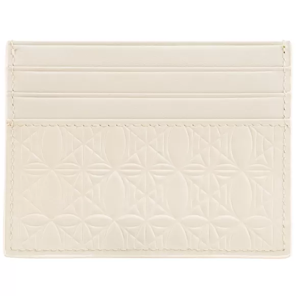 Cc Leather Monogramm Cardholder Beige>OLAKALA Discount