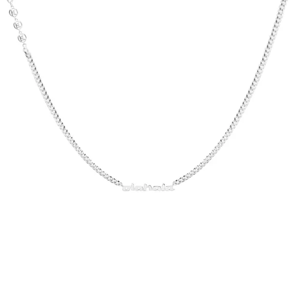 Cc Logo Chain Silver Coated>OLAKALA New