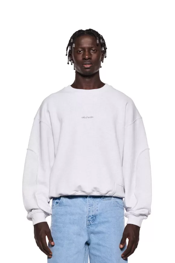 Cc Sweater Gray Melange Mit Backprint>OLAKALA Outlet