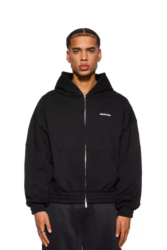 Cc Zip Hoodie Black>OLAKALA Cheap