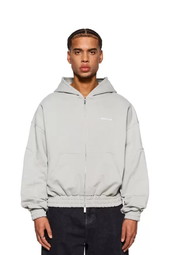 Cc Zip Hoodiepussywillow Gray>OLAKALA New