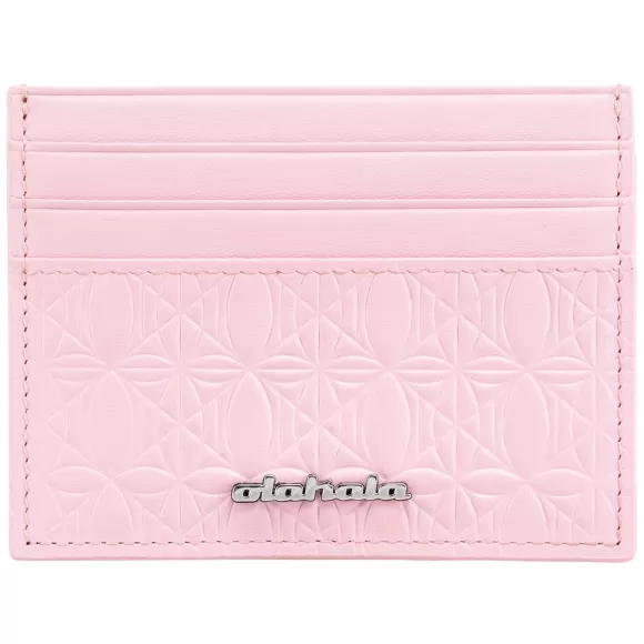 Ccleather Monogramm Cardholder Pink>OLAKALA Cheap