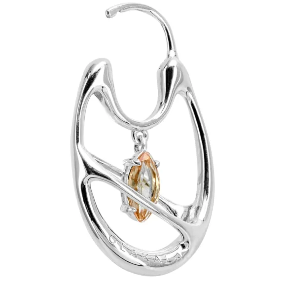 Core Protector Earring Silver>OLAKALA Discount