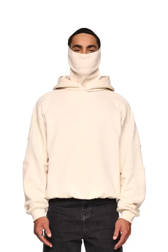 Discreet Mask Hoodie Beige>OLAKALA Outlet