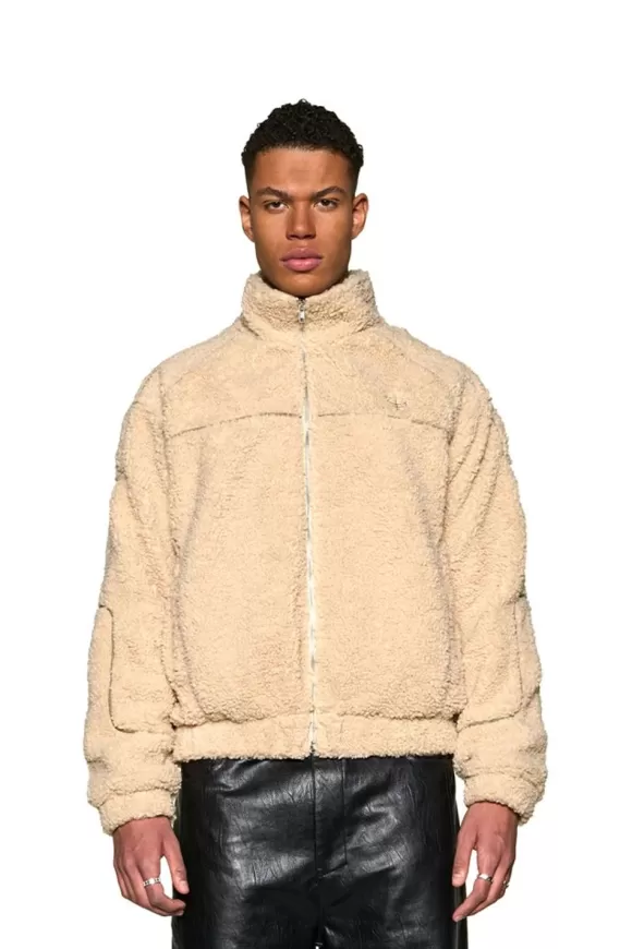 Distorted Teddy Jacket>OLAKALA Outlet