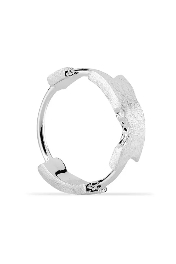 E.O.I Brushed Fragment Ring Silver>OLAKALA Online