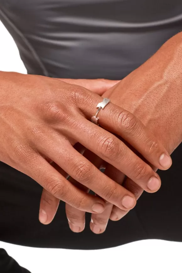 E.O.I Brushed Fragment Ring Silver>OLAKALA Online