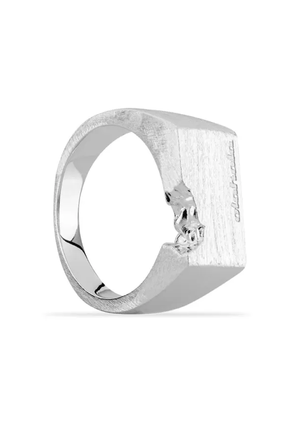 E.O.I Brushed Statement Ring>OLAKALA Flash Sale