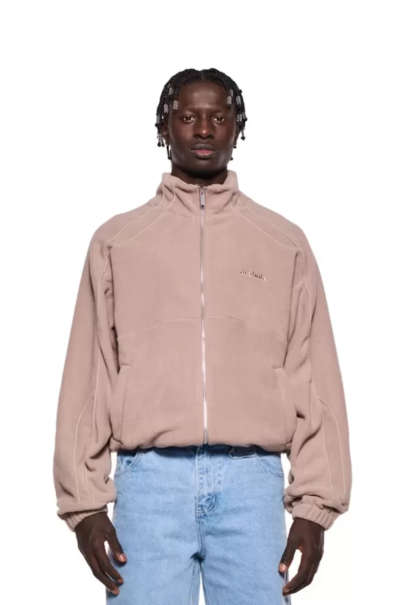 Fleece Jacket Mocha Brown>OLAKALA Shop