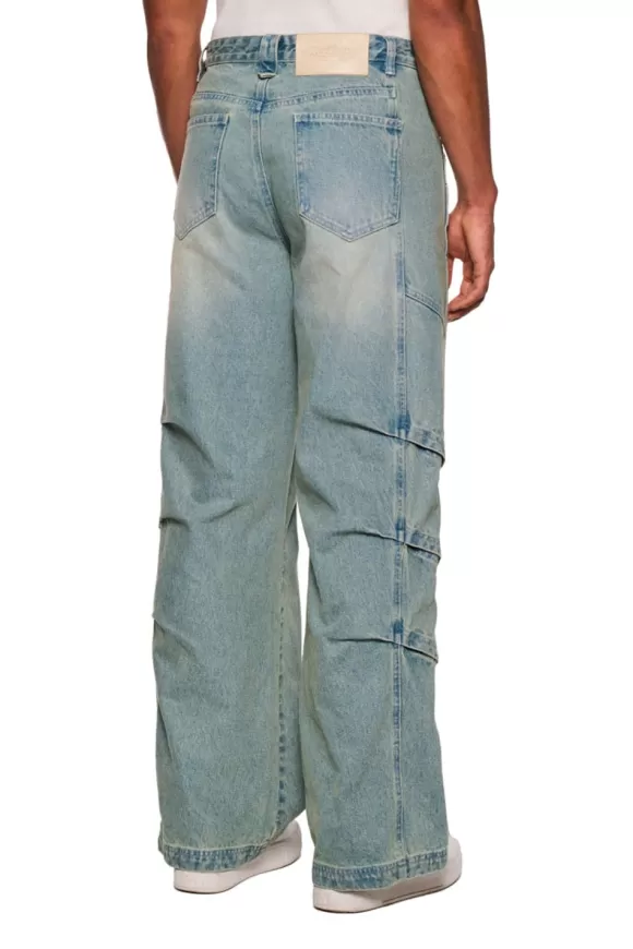 Gills Washed Denim Pants Blue>OLAKALA Outlet