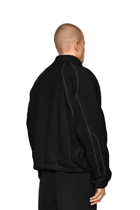 Reflective Fleece Jacket Black>OLAKALA Online