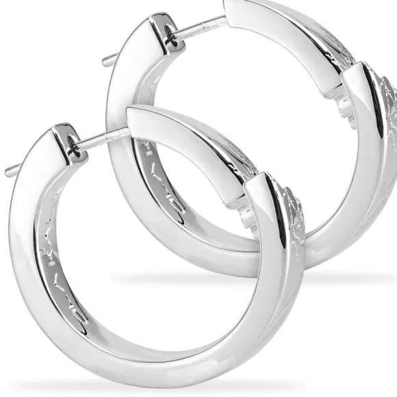 Synergy Destroyed Earrings Silver Coated>OLAKALA Fashion