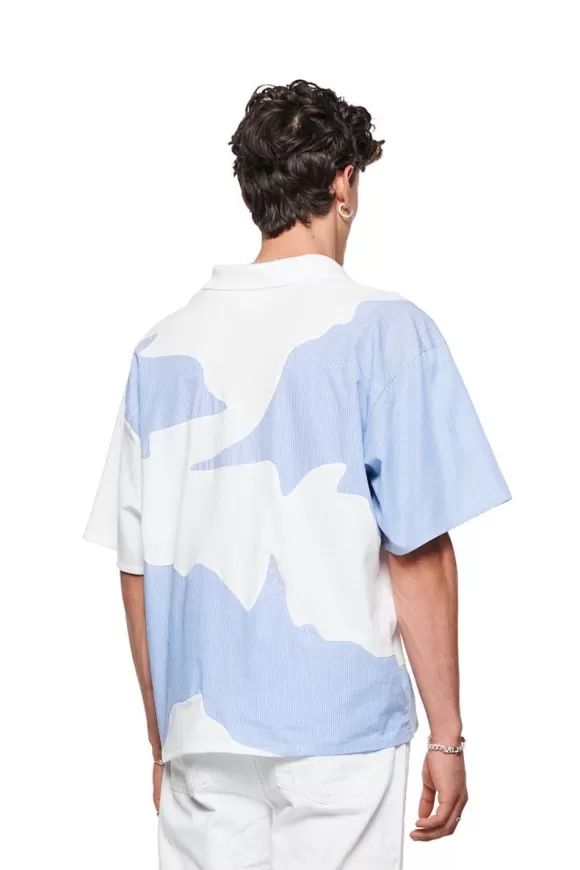Synergy Glitched Polo Shirt>OLAKALA Best Sale