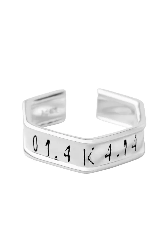 Toast-Clip Ring Silver>OLAKALA Clearance